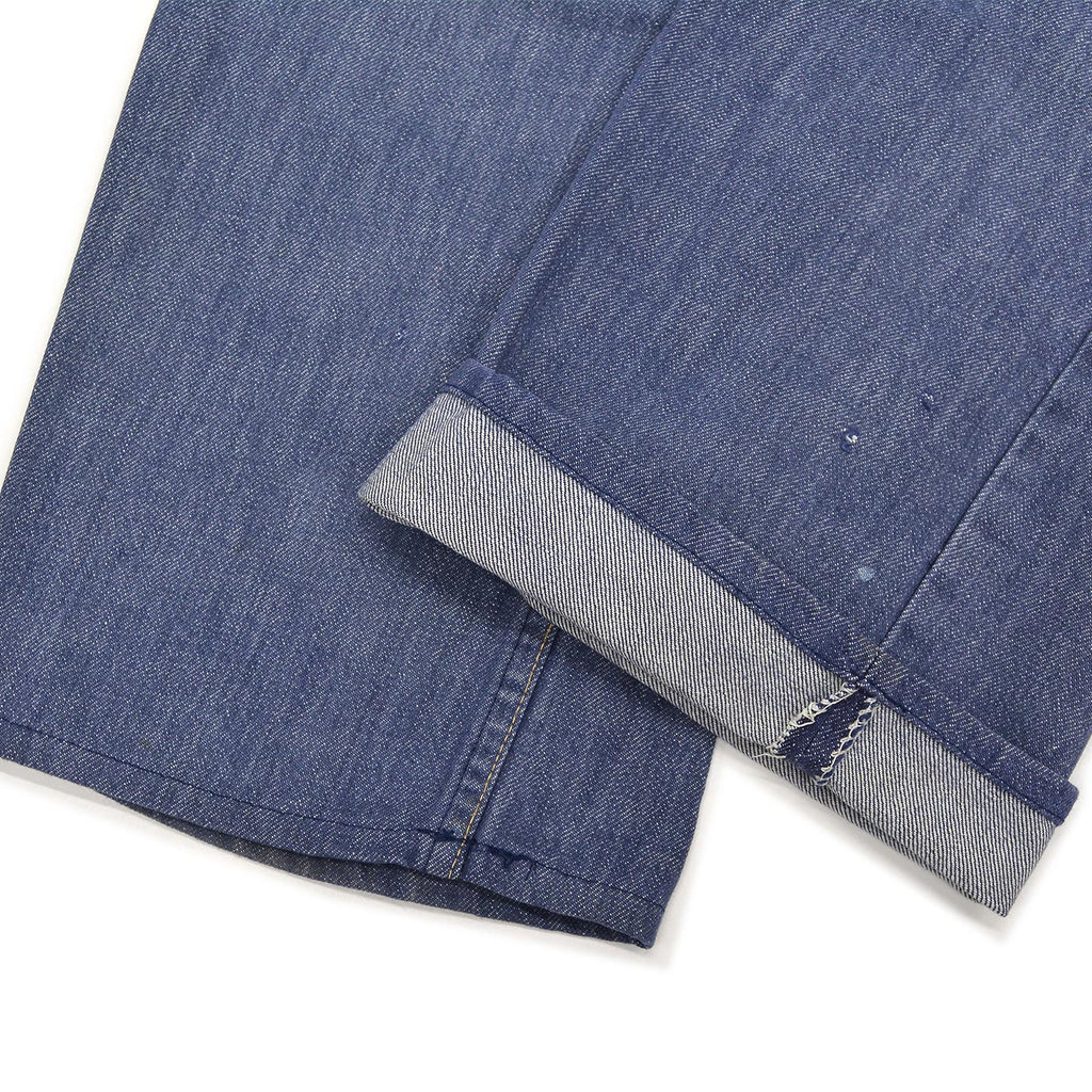 1970's MONTGOMERY WARD PATCHWORK CUSTOMIZED VAT DYE DENIM PANTS ... W37/L29