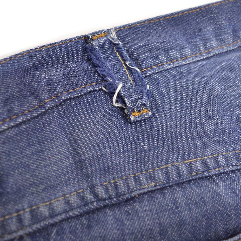 1970's MONTGOMERY WARD PATCHWORK CUSTOMIZED VAT DYE DENIM PANTS ... W37/L29