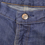 1970's MONTGOMERY WARD PATCHWORK CUSTOMIZED VAT DYE DENIM PANTS ... W37/L29