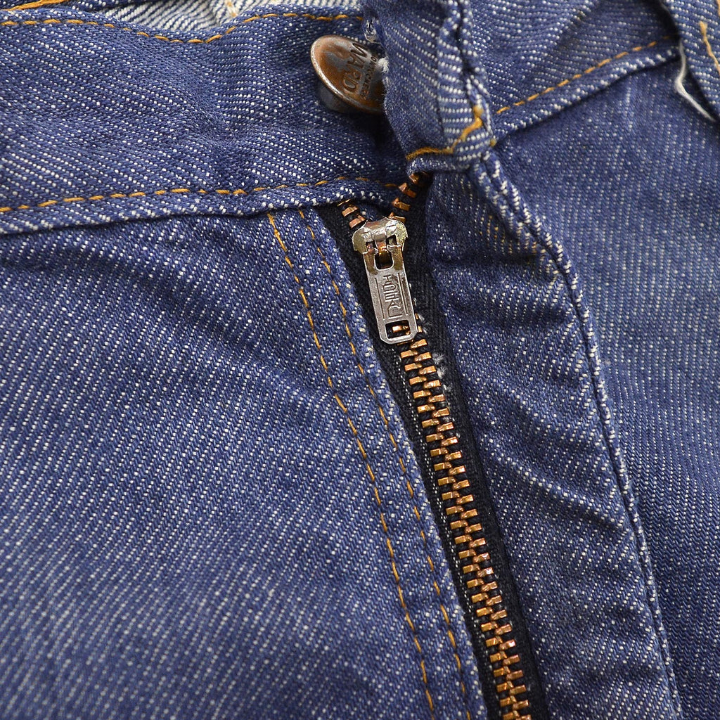 1970's MONTGOMERY WARD PATCHWORK CUSTOMIZED VAT DYE DENIM PANTS ... W37/L29