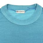1960s~ MUNSINGWEAR TURQUOISE JERSEY KNIT T-SHIRT ... L