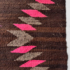 c.1940 NAVAJO RUG PINK DIAMONDS / SINGLE SADDLE BLANKET ...