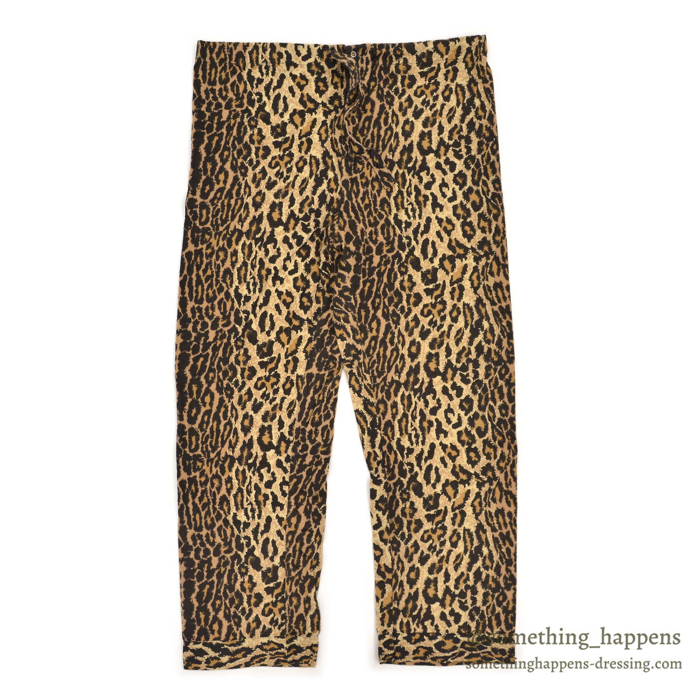 ~1990's NICK & NORA LEOPARD PRINT PAJAMA PANTS ... M