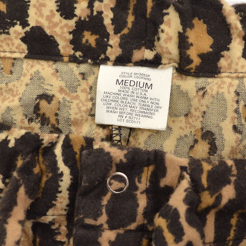 ~1990s NICK & NORA LEOPARD PRINT PAJAMA PANTS ... M
