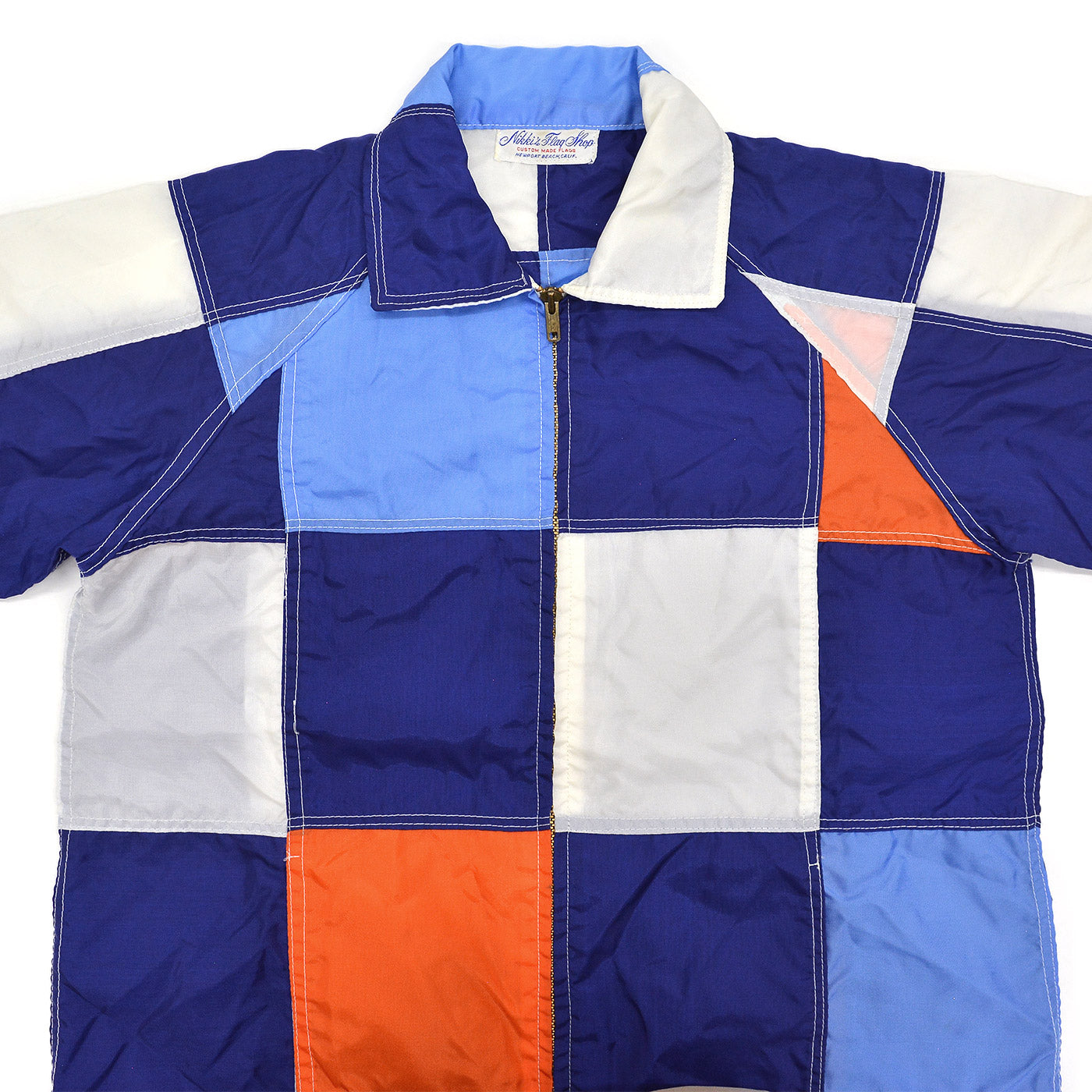 1960s NIKKI'S FLAG SHOP COLOR BLOCK CUSTOM MADE JACKET / EXTREMELY RARE ...