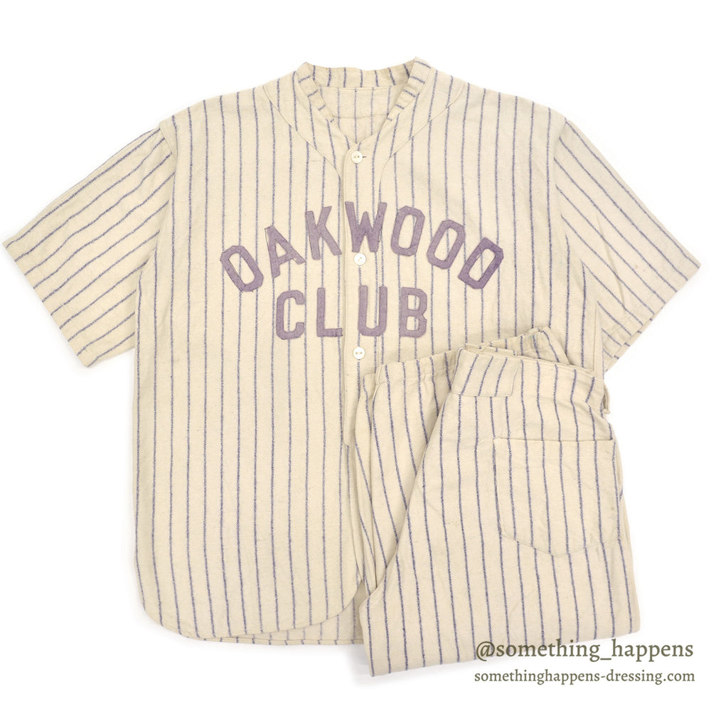 1930s OAKWOOD CLUB BASEBALL WOOL SHIRT & PANTS / SET-UP ...