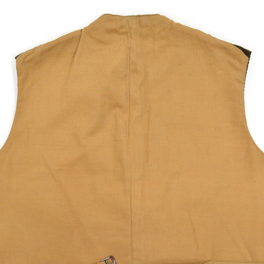 c.1930s DEADSTOCK DARK BROWN CORDUROY WORK VEST / BUCKLE-BACK ... 44