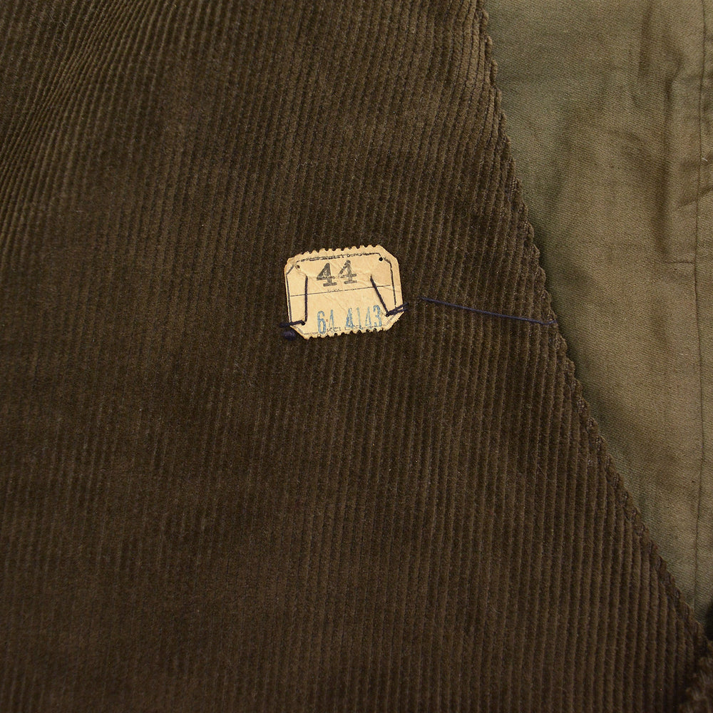 c.1930s DEADSTOCK DARK BROWN CORDUROY WORK VEST / BUCKLE-BACK ... 44