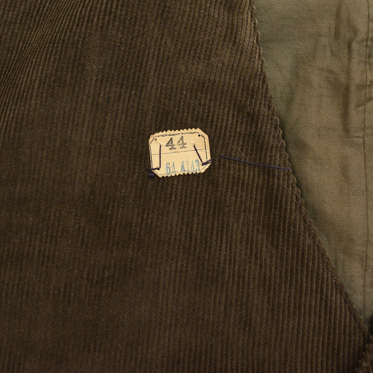 c.1930s DEADSTOCK DARK BROWN CORDUROY WORK VEST / BUCKLE-BACK ... 44