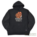 1990s RUSSELL ATHLETIC OSU PRINT SWEAT PARKA / BLACK ... XXL