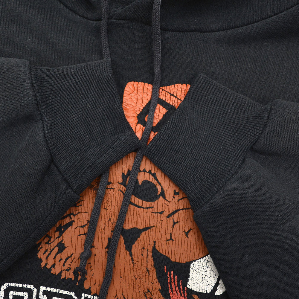 1990s RUSSELL ATHLETIC OSU PRINT SWEAT PARKA / BLACK ... XXL