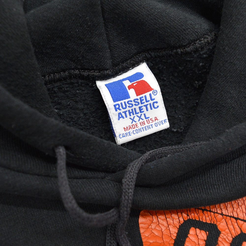 1990s RUSSELL ATHLETIC OSU PRINT SWEAT PARKA / BLACK ... XXL