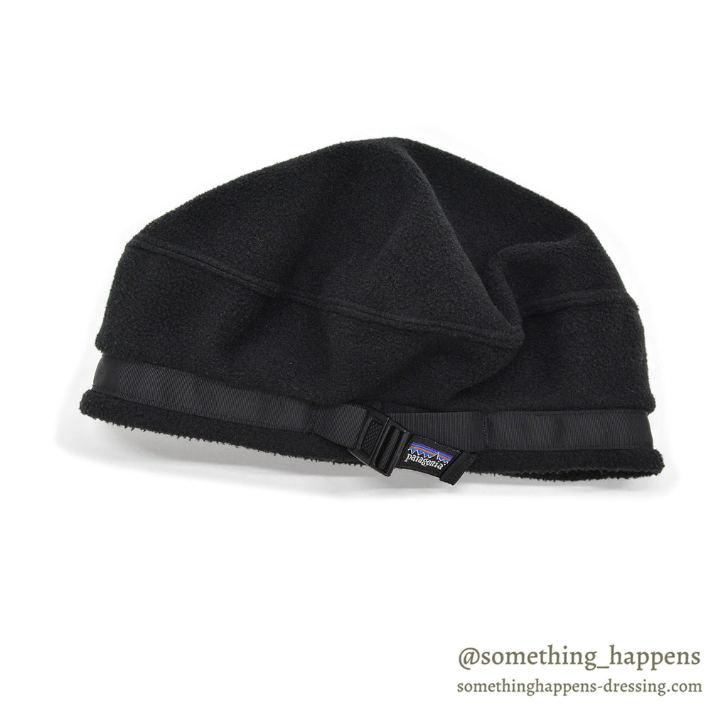 1990's PATAGONIA BLACK FLEECE BERET HAT ... L