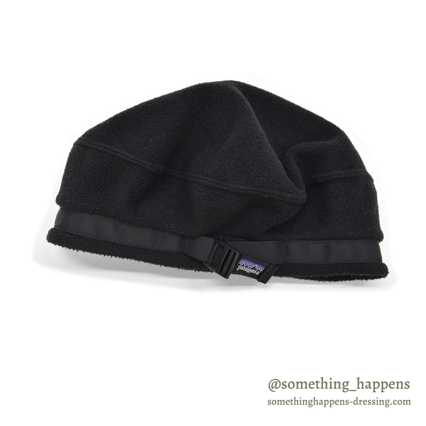 1990's PATAGONIA BLACK FLEECE BERET HAT ... L