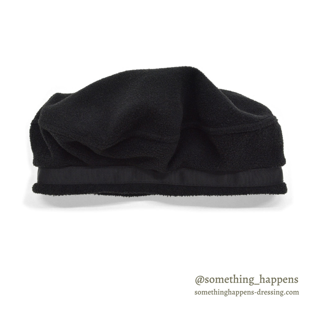 1990's PATAGONIA BLACK FLEECE BERET HAT ... L