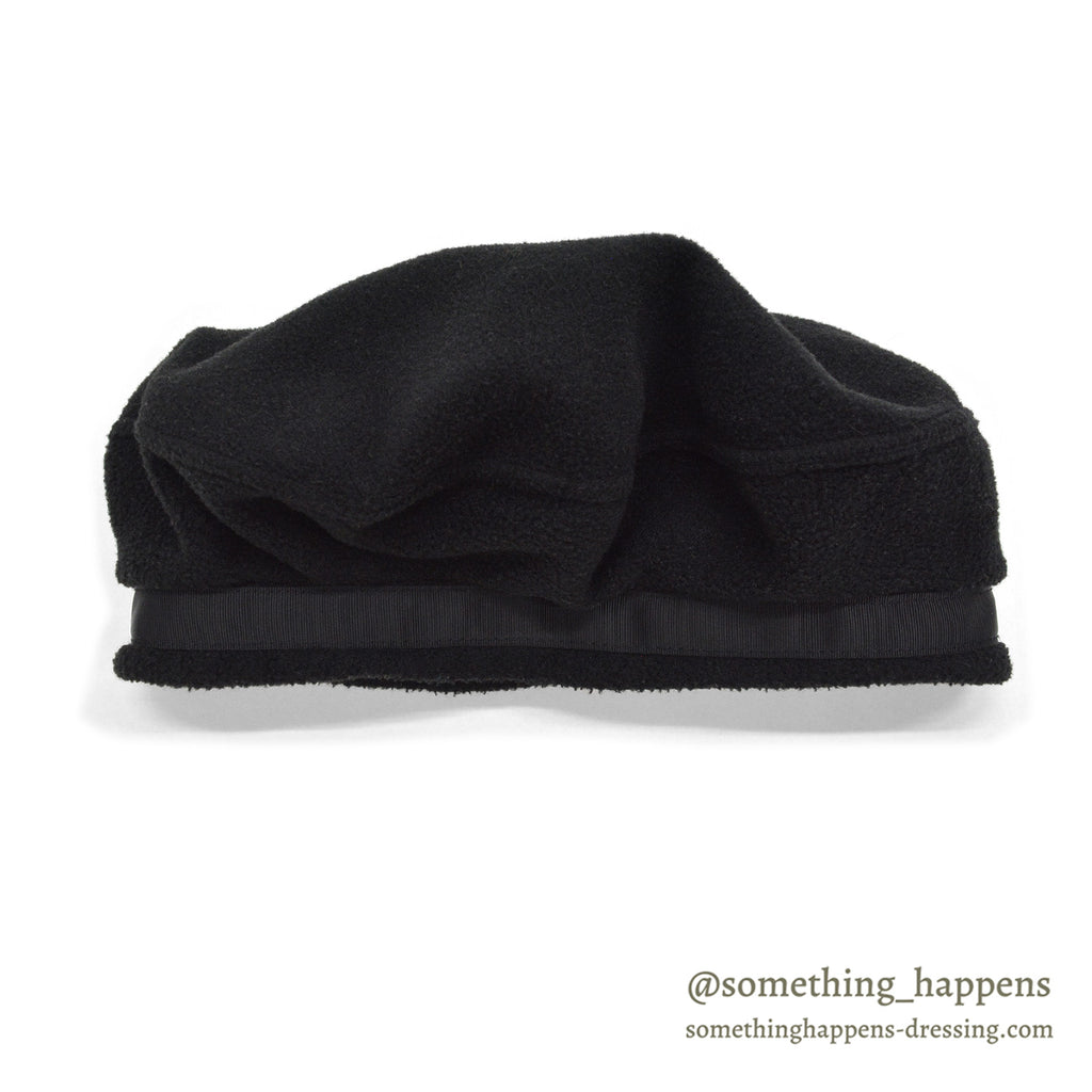 1990's PATAGONIA BLACK FLEECE BERET HAT ... L