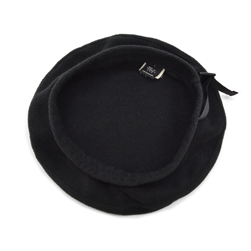 1990's PATAGONIA BLACK FLEECE BERET HAT ... L