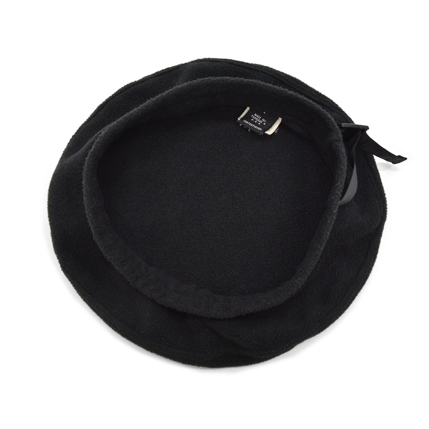 1990's PATAGONIA BLACK FLEECE BERET HAT ... L