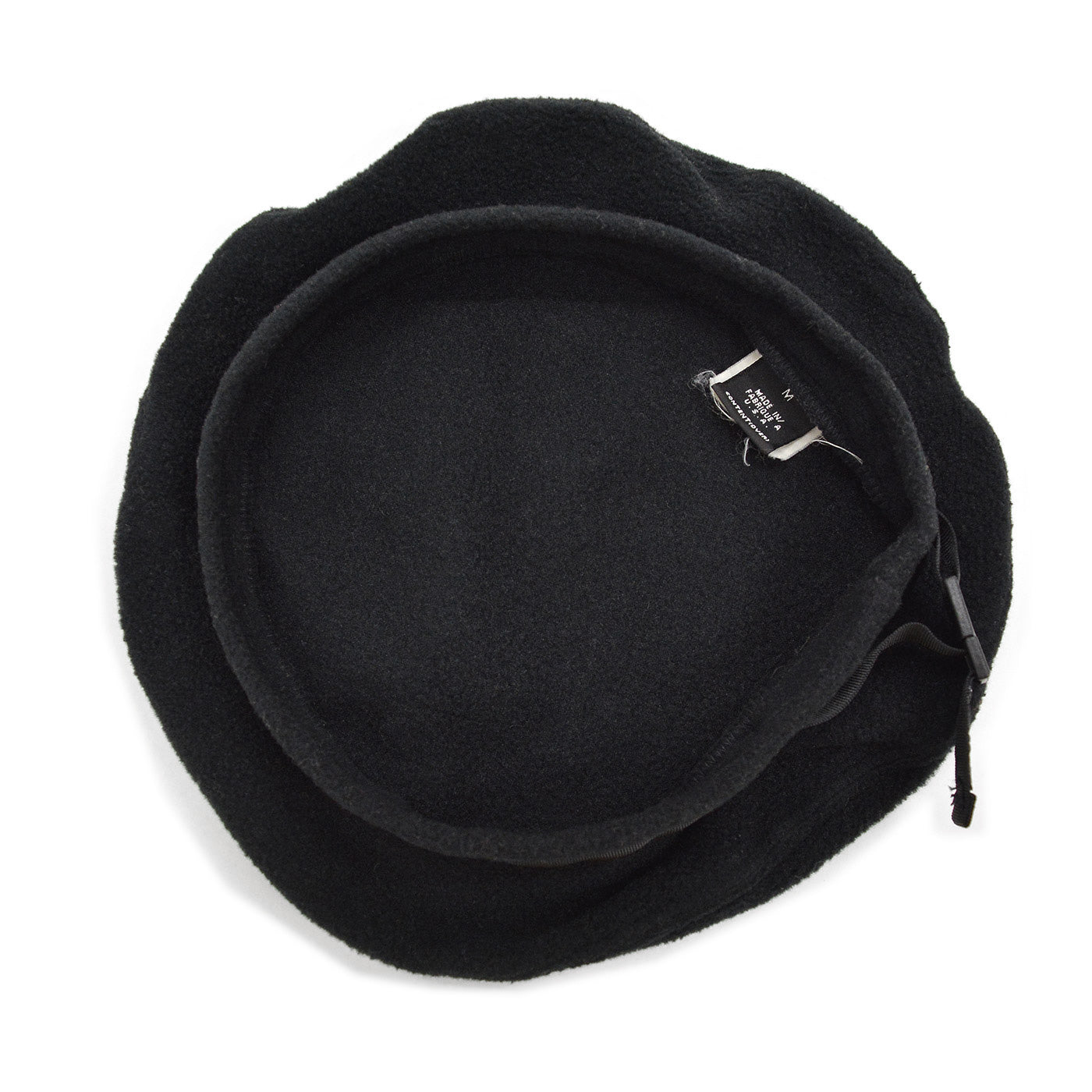 1990's PATAGONIA BLACK FLEECE BERET HAT ... M