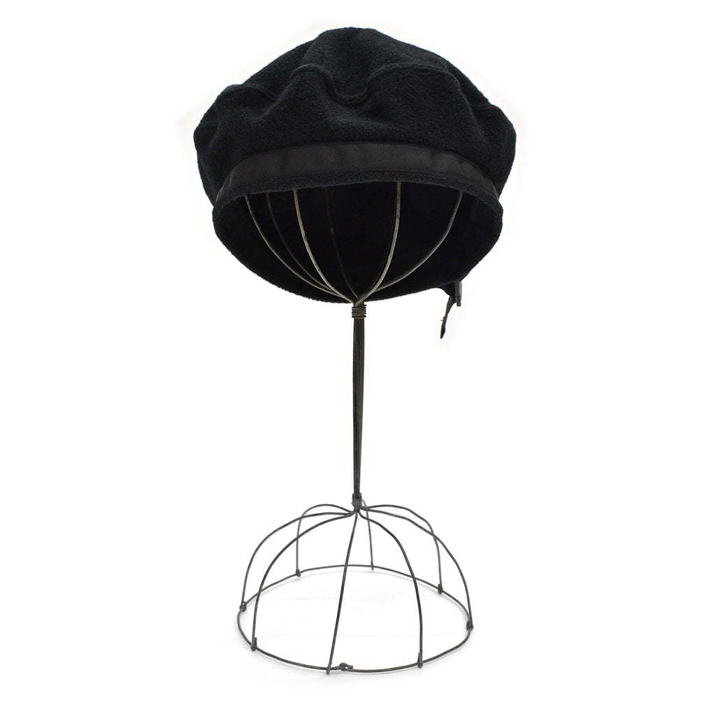 1990's PATAGONIA BLACK FLEECE BERET HAT ... M