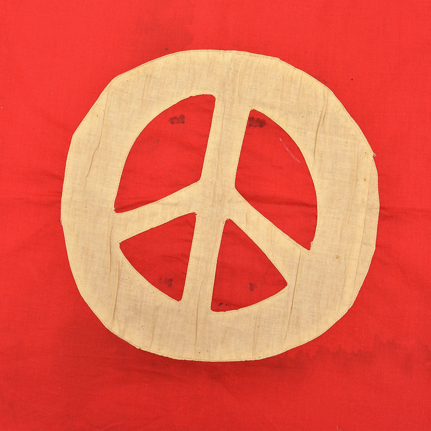 1960's~ HANDMADE ANTI-WAR PEACE FLAG ...