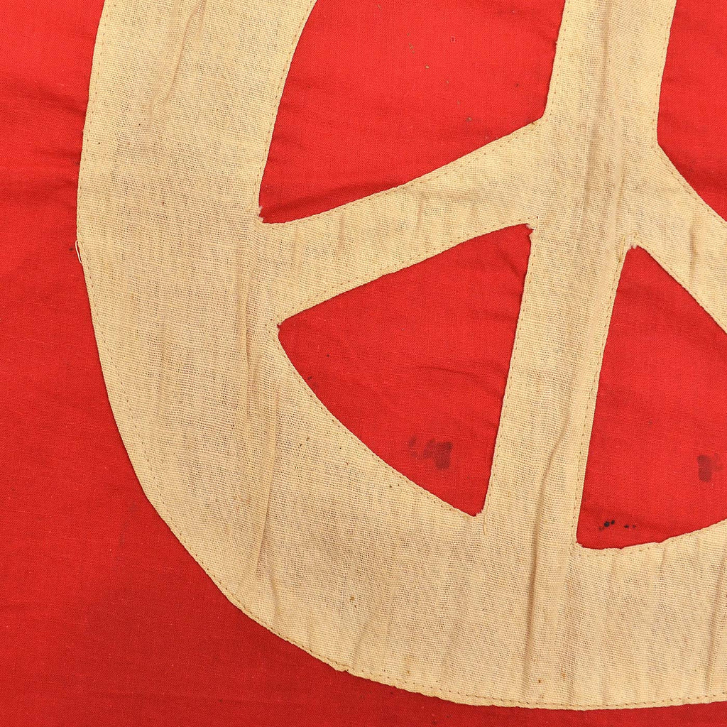1960's~ HANDMADE ANTI-WAR PEACE FLAG ...