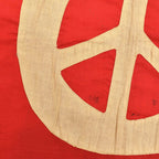 1960's~ HANDMADE ANTI-WAR PEACE FLAG ...
