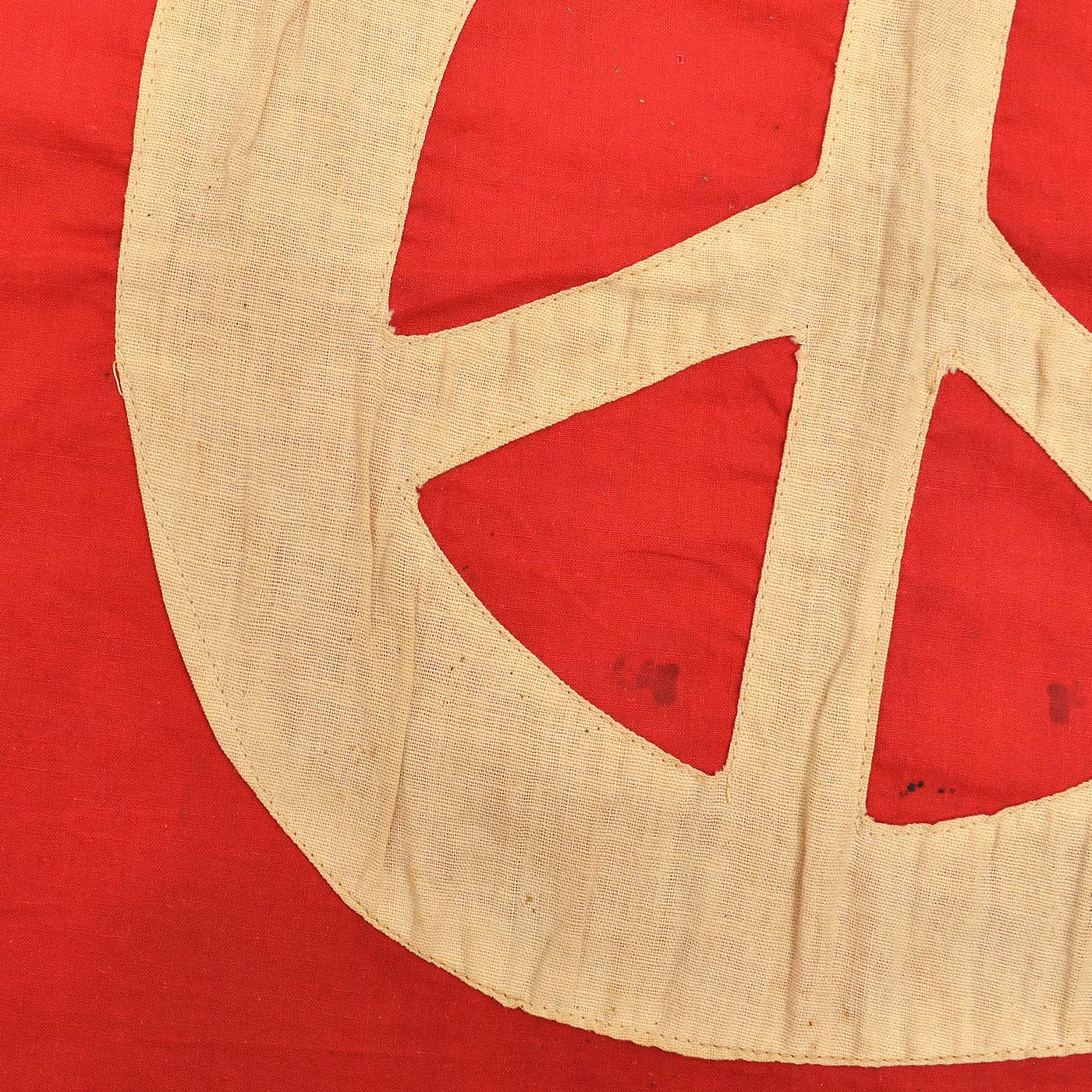 1960's~ HANDMADE ANTI-WAR PEACE FLAG ...