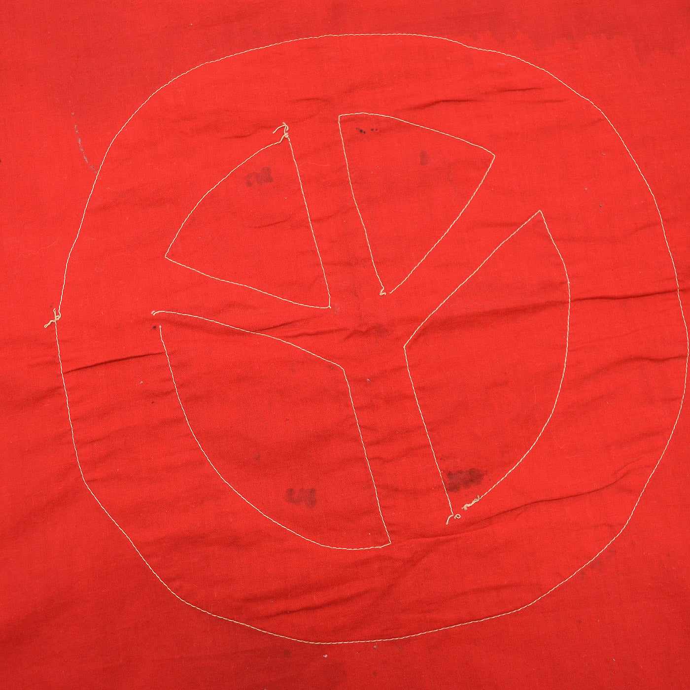 1960's~ HANDMADE ANTI-WAR PEACE FLAG ...