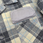 ~1960's PENDLETON GRAY PLAID WOOL SHIRT / RARE TAG ...