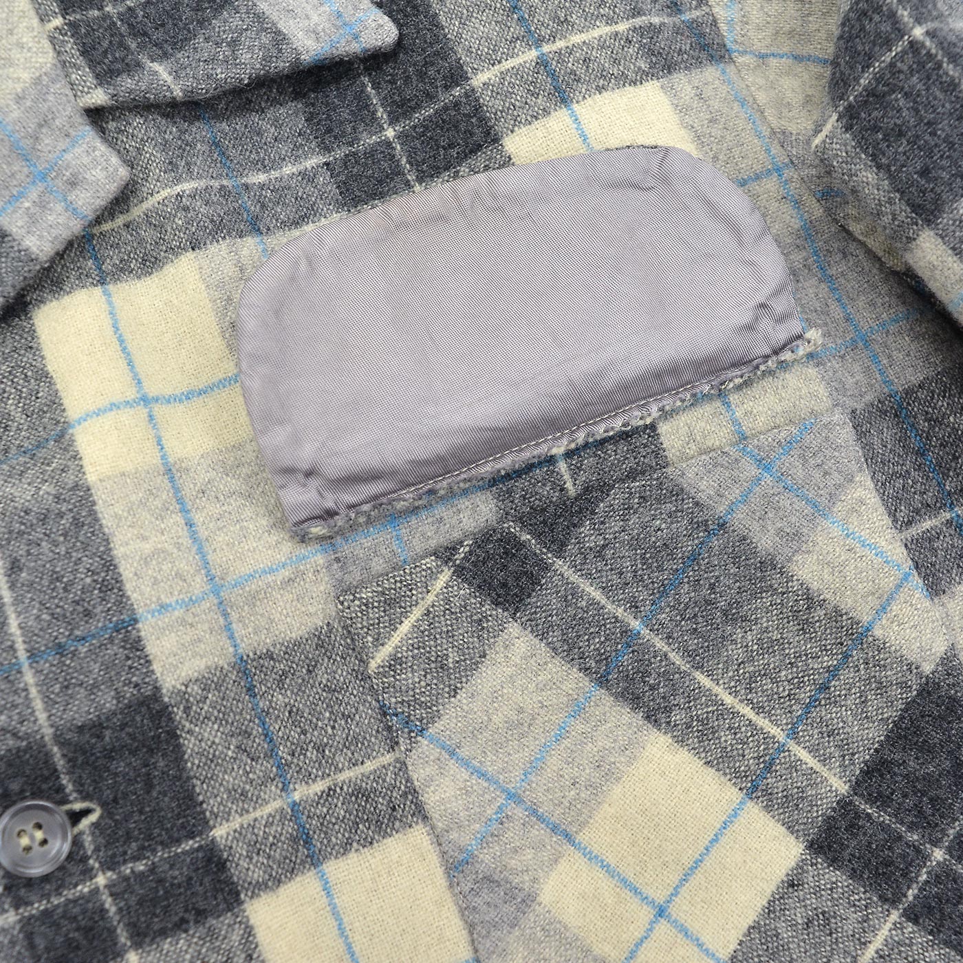 ~1960's PENDLETON GRAY PLAID WOOL SHIRT / RARE TAG ...
