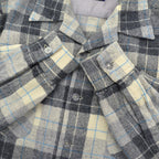 ~1960's PENDLETON GRAY PLAID WOOL SHIRT / RARE TAG ...