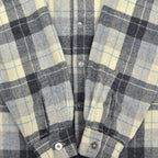 ~1960's PENDLETON GRAY PLAID WOOL SHIRT / RARE TAG ...