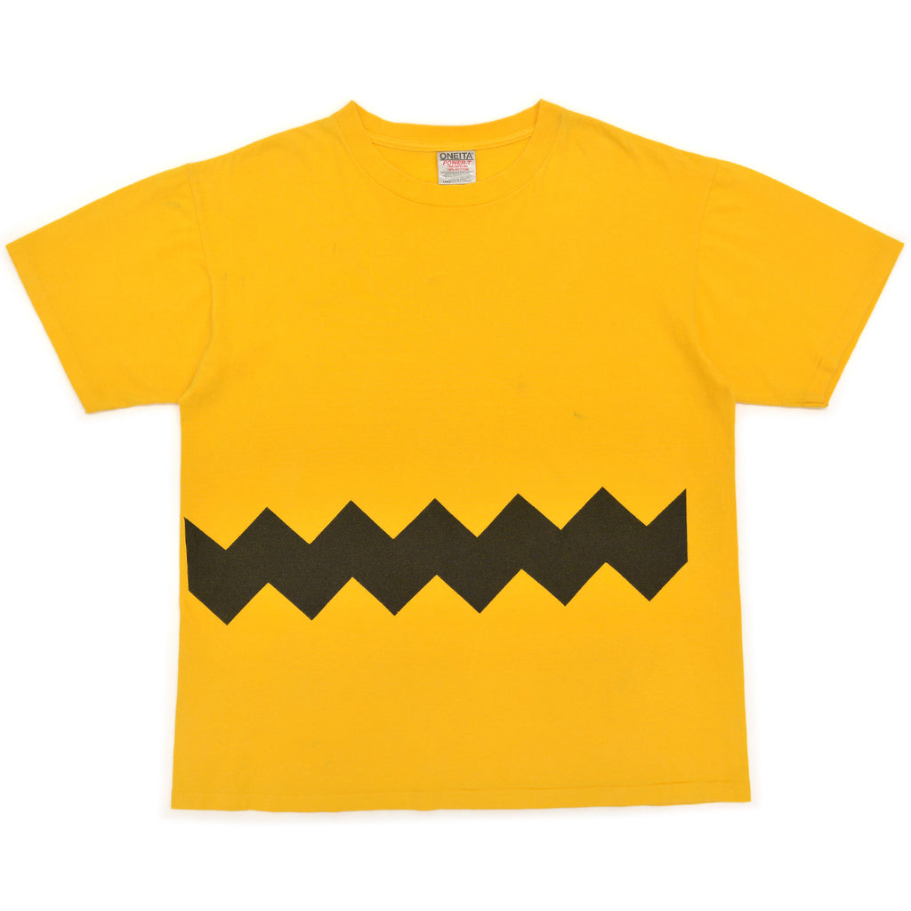 1990's ONEITA CHARLIE BROWN ZIG-ZAG T-SHIRT ... L
