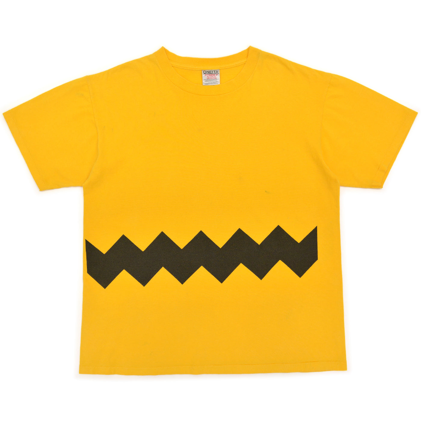 1990's ONEITA CHARLIE BROWN ZIG-ZAG T-SHIRT ... L
