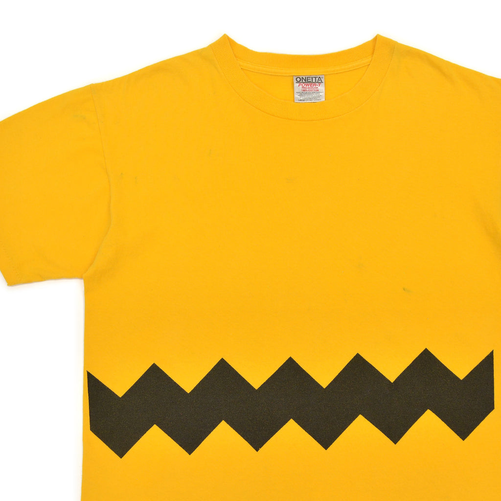 1990's ONEITA CHARLIE BROWN ZIG-ZAG T-SHIRT ... L
