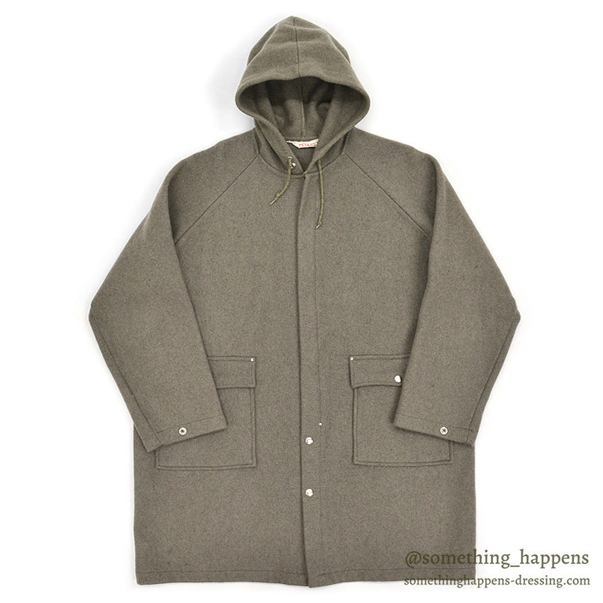 1960's PETERS WOOL COAT / UNUSUAL DETAIL ... XL