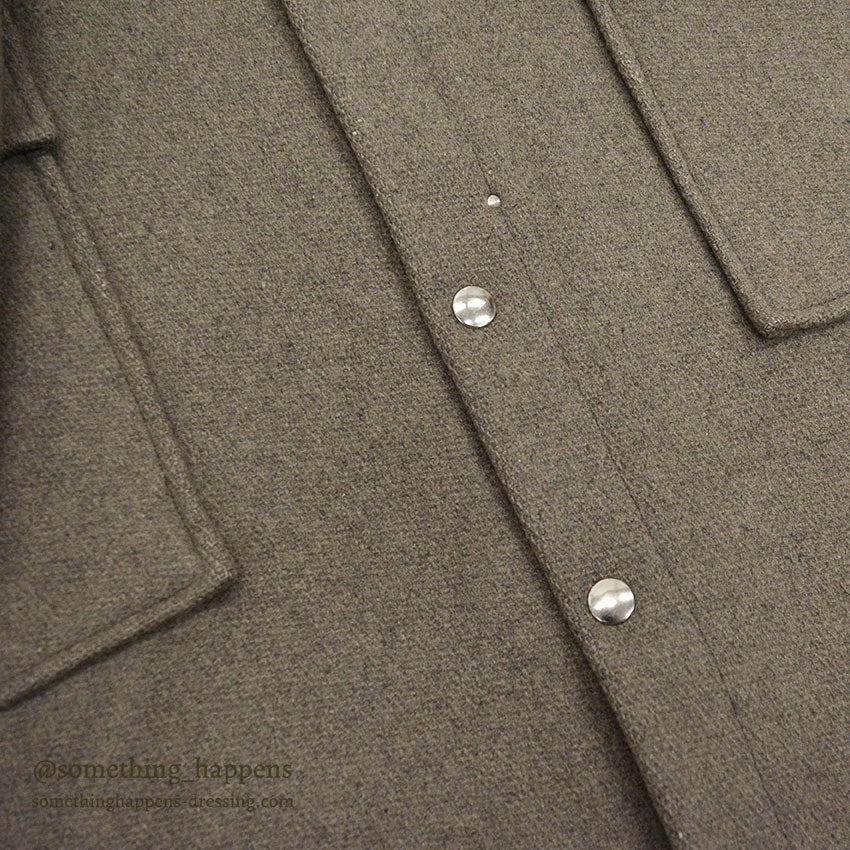 1960's PETERS WOOL COAT / UNUSUAL DETAIL ... XL