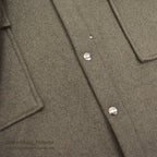 1960's PETERS WOOL COAT / UNUSUAL DETAIL ... XL