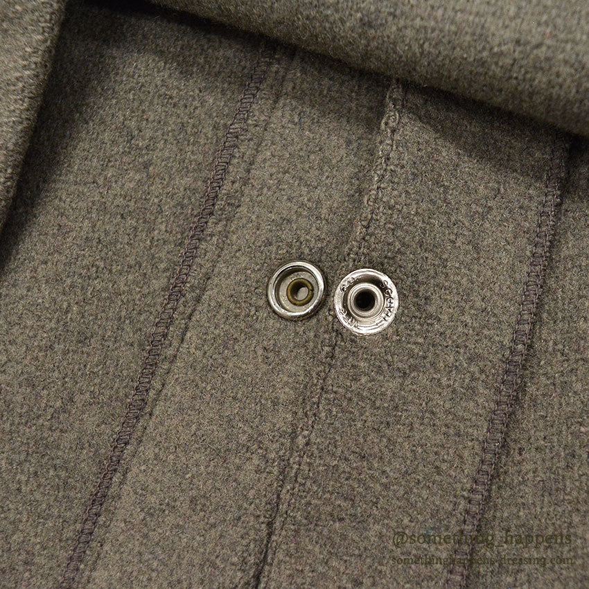 1960's PETERS WOOL COAT / UNUSUAL DETAIL ... XL