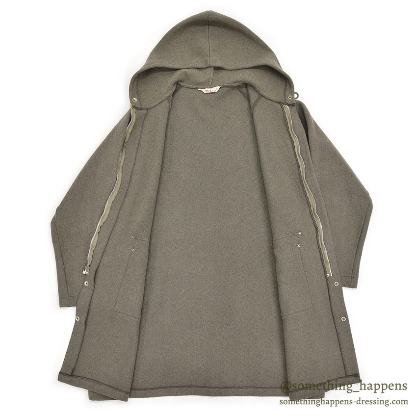 1960's PETERS WOOL COAT / UNUSUAL DETAIL ... XL