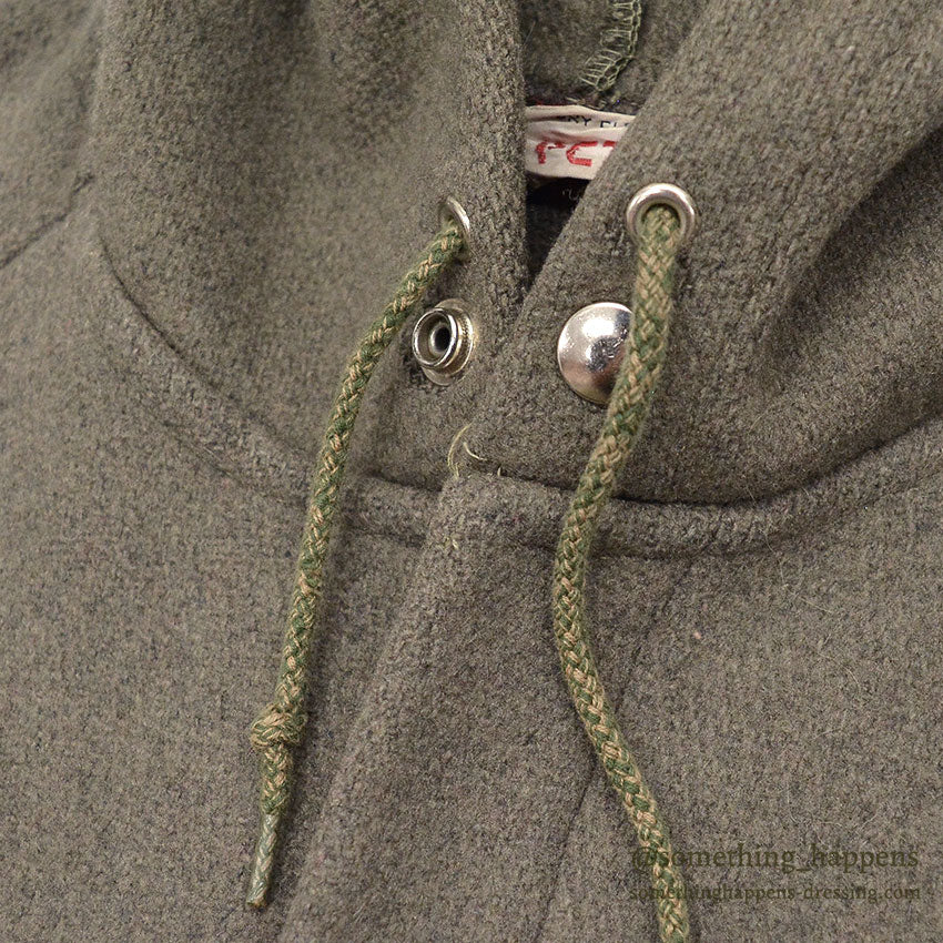 1960's PETERS WOOL COAT / UNUSUAL DETAIL ... XL