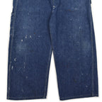 1940s PIONEER PAINT SPLATTER DENIM OVERALL ... W39
