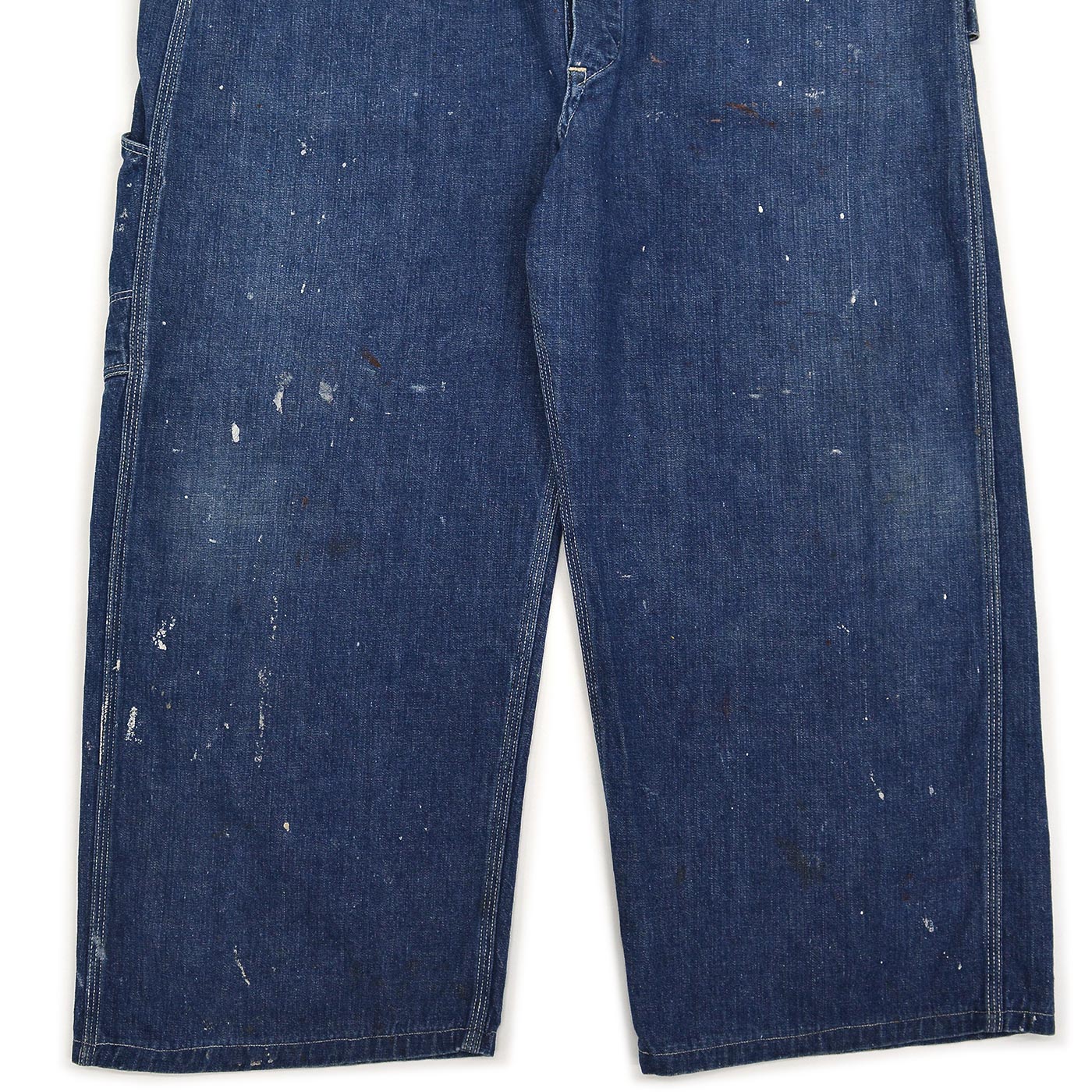 1940s PIONEER PAINT SPLATTER DENIM OVERALL ... W39