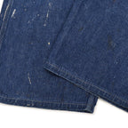 1940s PIONEER PAINT SPLATTER DENIM OVERALL ... W39