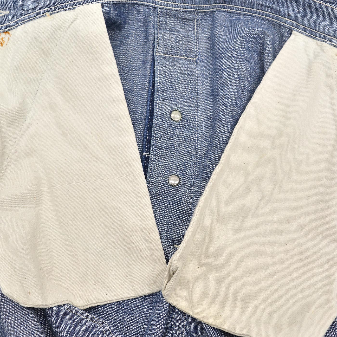 1940s PIONEER PAINT SPLATTER DENIM OVERALL ... W39