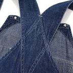 1940s PIONEER PAINT SPLATTER DENIM OVERALL ... W39
