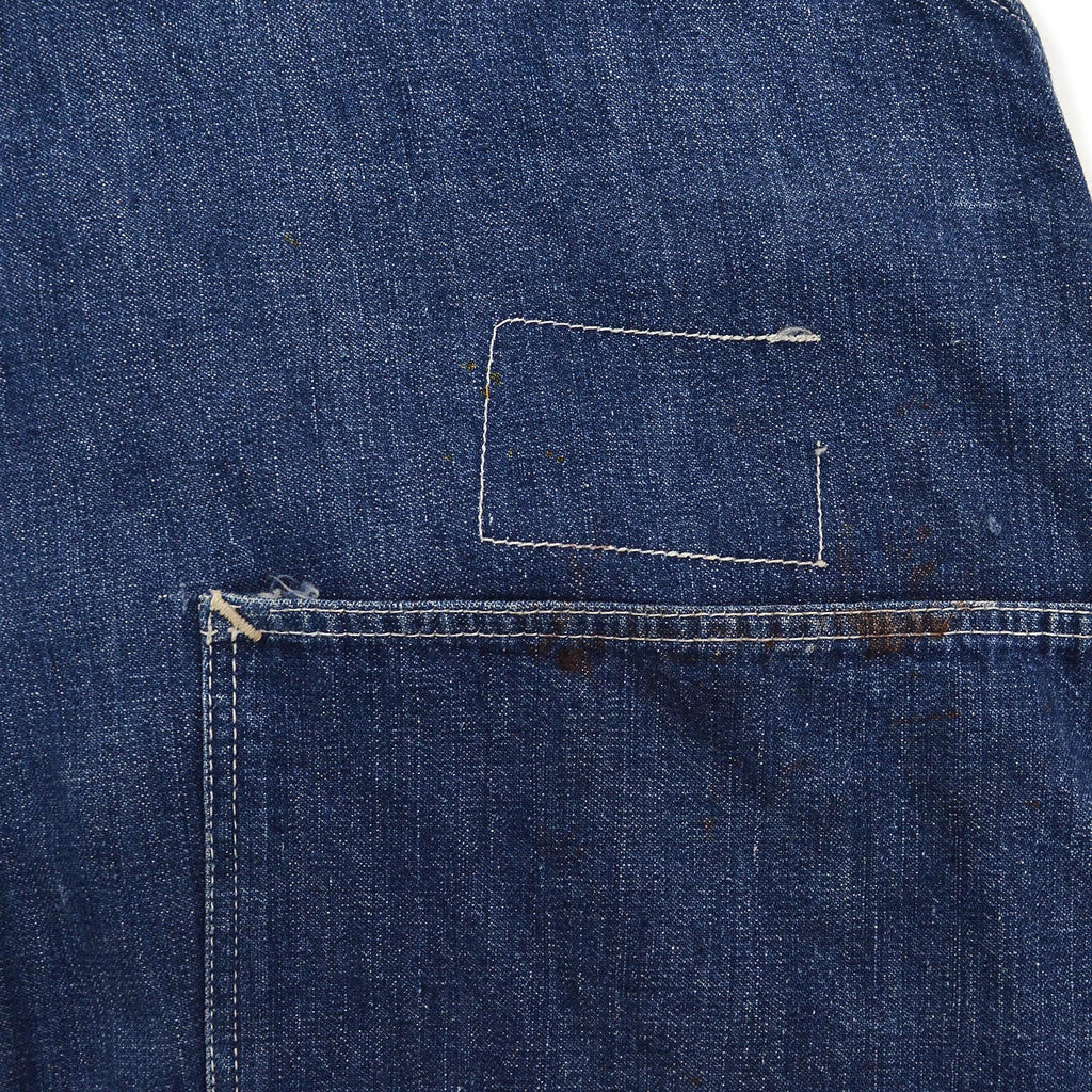 1940s PIONEER PAINT SPLATTER DENIM OVERALL ... W39
