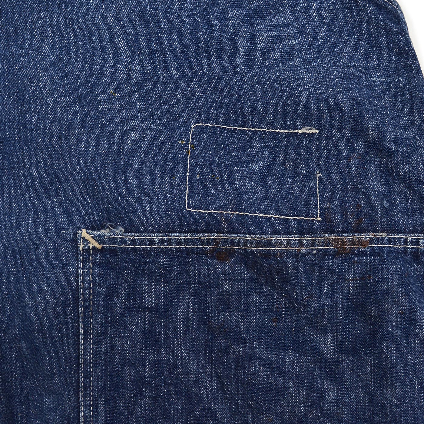 1940s PIONEER PAINT SPLATTER DENIM OVERALL ... W39