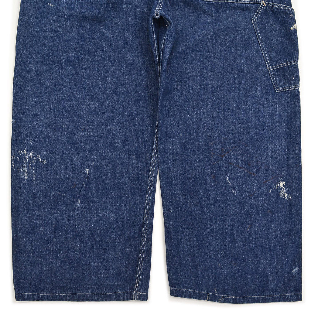 1940s PIONEER PAINT SPLATTER DENIM OVERALL ... W39